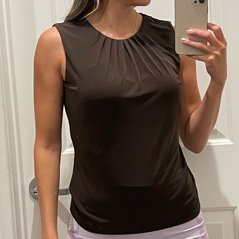 Calvin Klein, Dark Brown top.